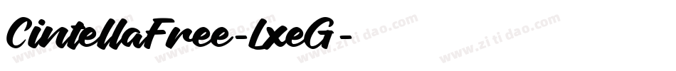 CintellaFree-LxeG字体转换