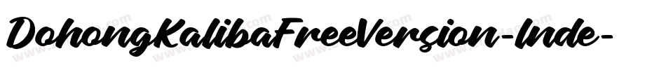 DohongKalibaFreeVersion-lnde字体转换