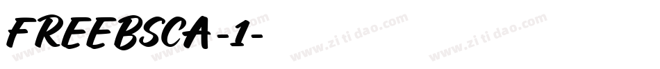 FREEBSCA-1字体转换