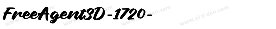 FreeAgent3D-1720字体转换