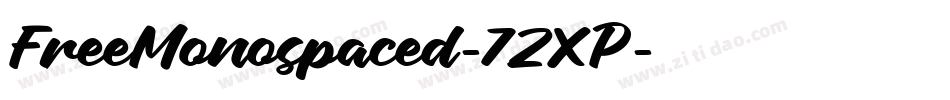 FreeMonospaced-7ZXP字体转换