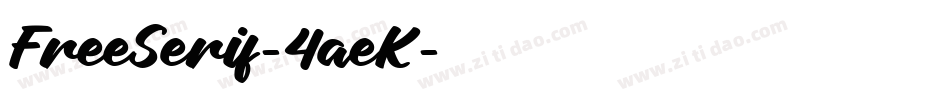 FreeSerif-4aeK字体转换