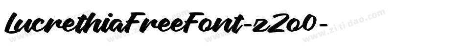 LucrethiaFreeFont-zZo0字体转换