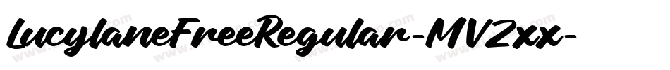 LucylaneFreeRegular-MVZxx字体转换