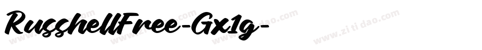RusshellFree-Gx1g字体转换