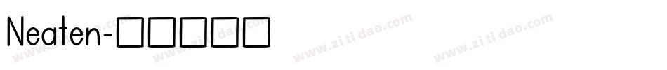 Neaten字体转换