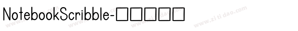 NotebookScribble字体转换