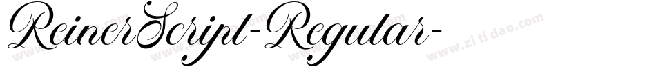 ReinerScript-Regular字体转换 ReinerScript-Regular字体转换