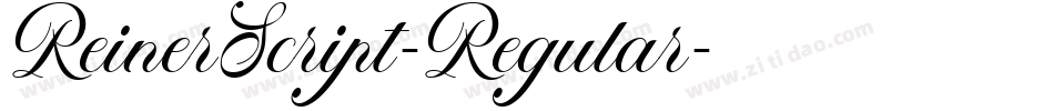 ReinerScript-Regular字体转换 ReinerScript-Regular字体转换