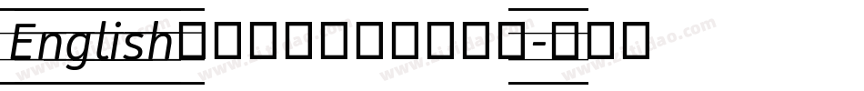 English叶根友粗黑英文手机版字体转换
