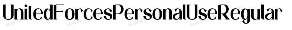 UnitedForcesPersonalUseRegular-EaJmz字体转换