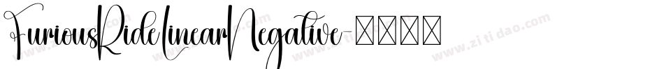 FuriousRideLinearNegative字体转换