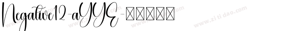 Negative12-aYYE字体转换