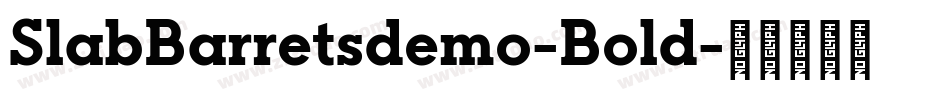 SlabBarretsdemo-Bold字体转换