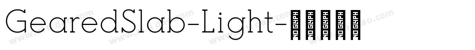 GearedSlab-Light字体转换