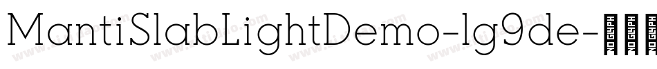 MantiSlabLightDemo-lg9de字体转换
