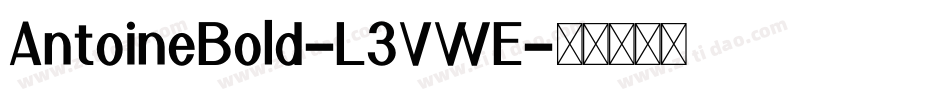 AntoineBold-L3VWE字体转换