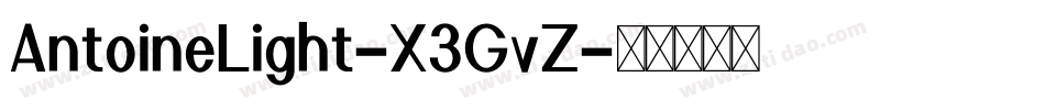 AntoineLight-X3GvZ字体转换