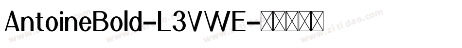 AntoineBold-L3VWE字体转换