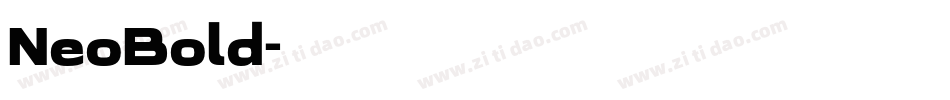 NeoBold字体转换