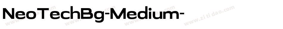 NeoTechBg-Medium字体转换