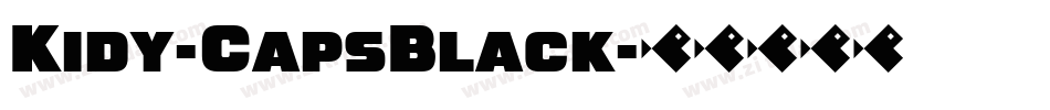 Kidy-CapsBlack字体转换