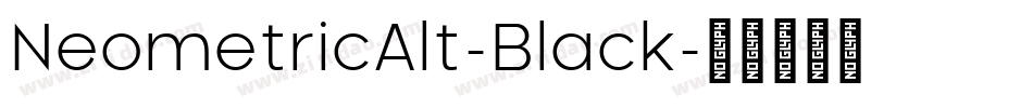 NeometricAlt-Black字体转换 NeometricAlt-Black字体转换