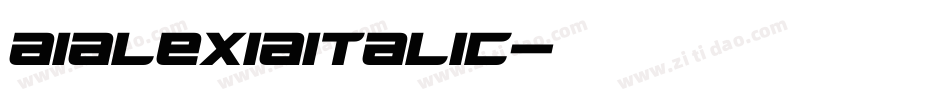 AIAlexiaItalic字体转换