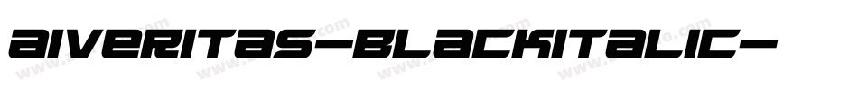 AIVeritas-BlackItalic字体转换