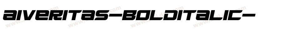 AIVeritas-BoldItalic字体转换