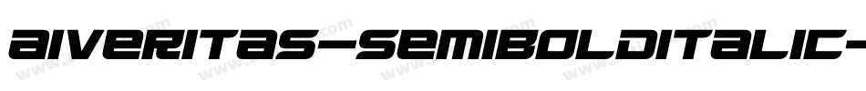 AIVeritas-SemiBoldItalic字体转换