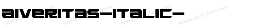 AIVeritas-Italic字体转换