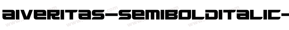 AIVeritas-SemiBoldItalic字体转换