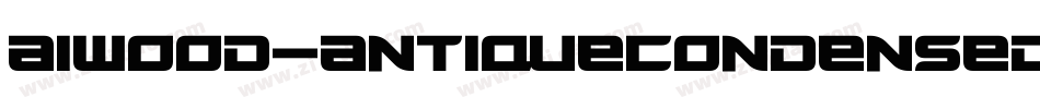 AIWood-AntiqueCondensed字体转换
