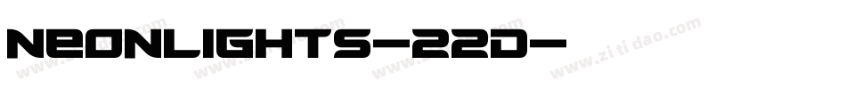 NeonLights-22d字体转换