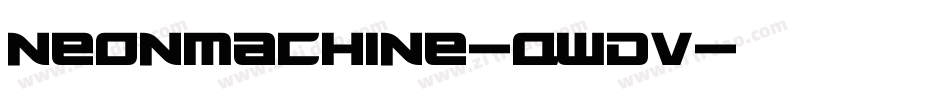 NeonMachine-qwDV字体转换