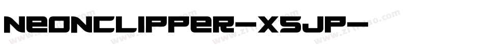 Neonclipper-X5JP字体转换