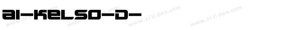 AI-Kelso-D字体转换