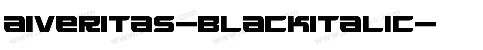 AIVeritas-BlackItalic字体转换