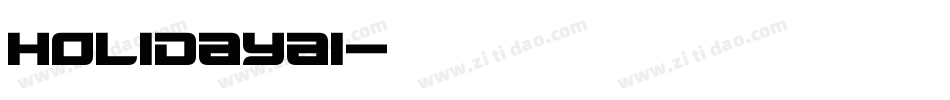 HolidayAi字体转换