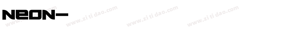 Neon字体转换