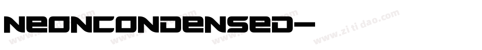 NeonCondensed字体转换