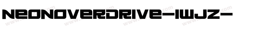 NeonOverdrive-1wjZ字体转换
