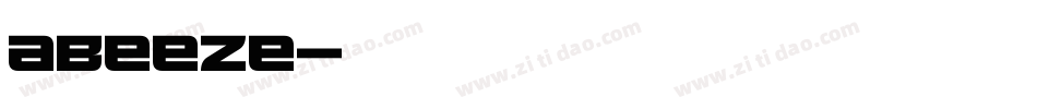abeeze字体转换