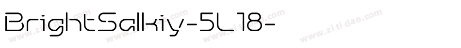 BrightSalkiy-5L18字体转换