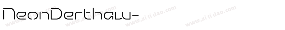 NeonDerthaw字体转换