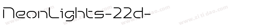 NeonLights-22d字体转换