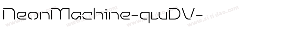 NeonMachine-qwDV字体转换