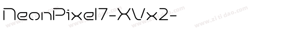 NeonPixel7-XVx2字体转换