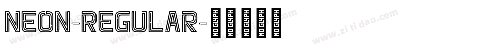 Neon-Regular字体转换